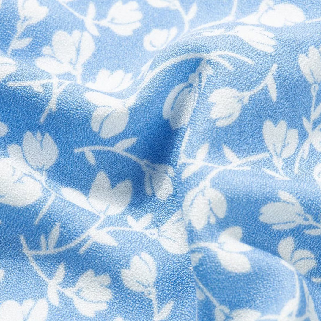 Printed Sweetheart Midi Dress with Slit