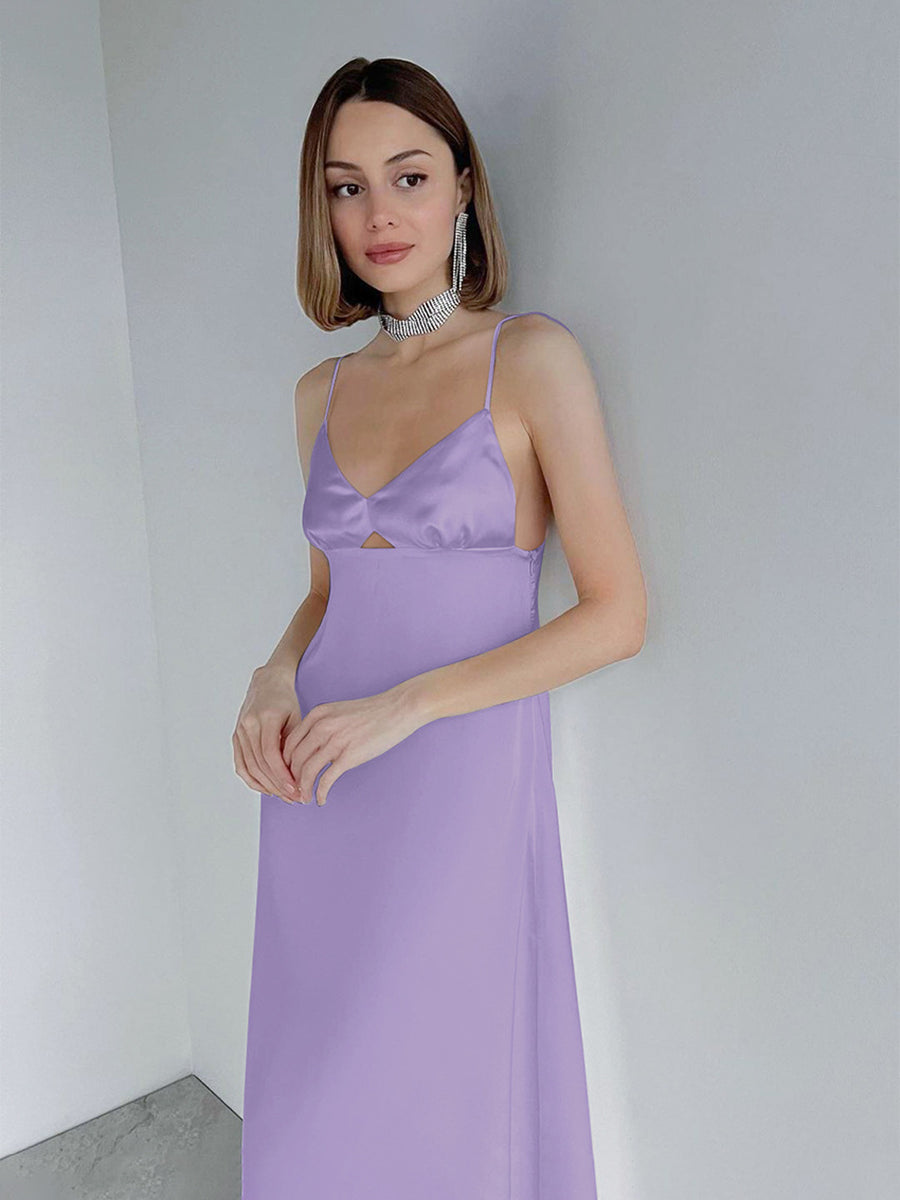 Sexy Condole Belt Hollow Out Fit Temperament Dress