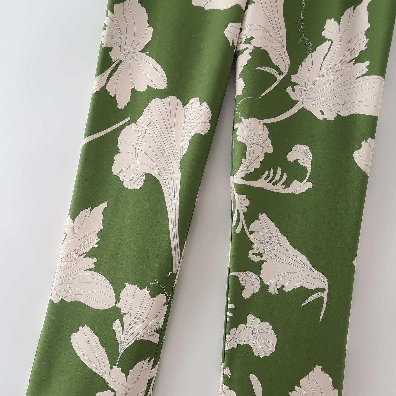 Floral Print High Waist Pants