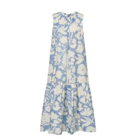 Floral Print Sleeveless Dress Casual  Dress for Holiday
