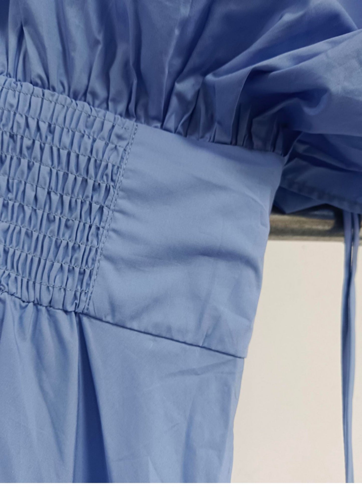 Deep V Neck Batwing Sleeves Flower Dress