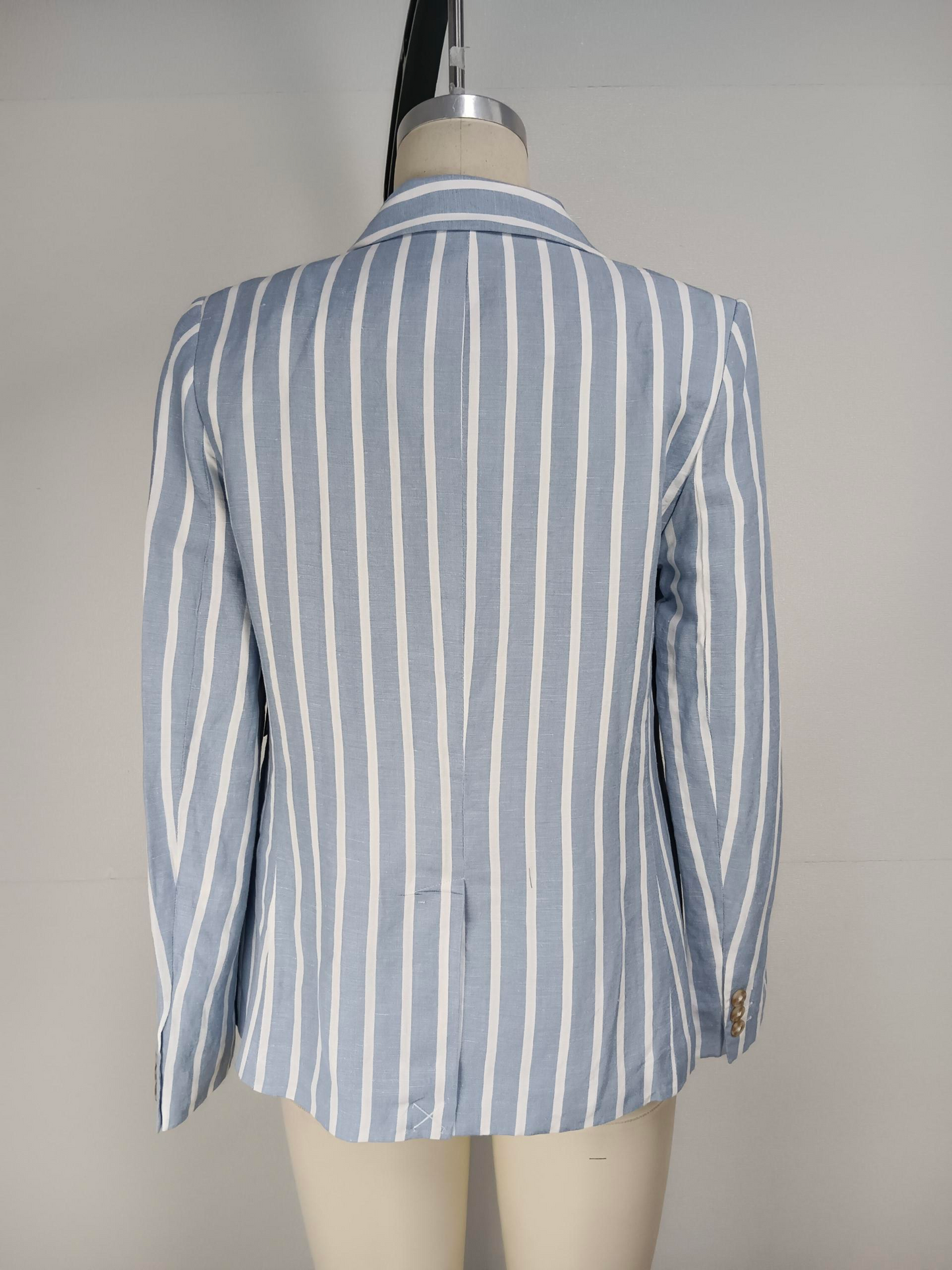 Summer hot selling long sleeved striped lapel casual hot stamping printed casual shirt