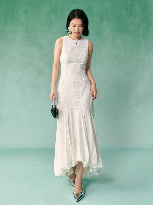 PIPF/Design French Style Flower Bud Dress Summer New Lazy Style Fake Skirt Tank Top Skirt Fishtail Skirt Women's Dress