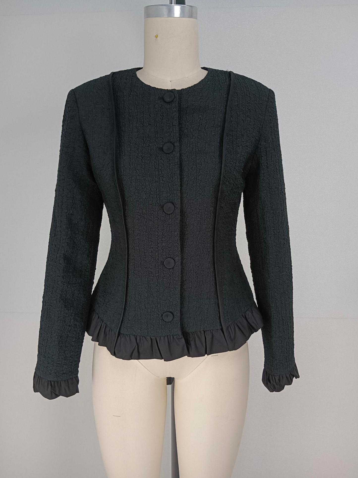 Spring 2025 new Korean retro gentle patchwork top with niche design and lazy style knit sweater