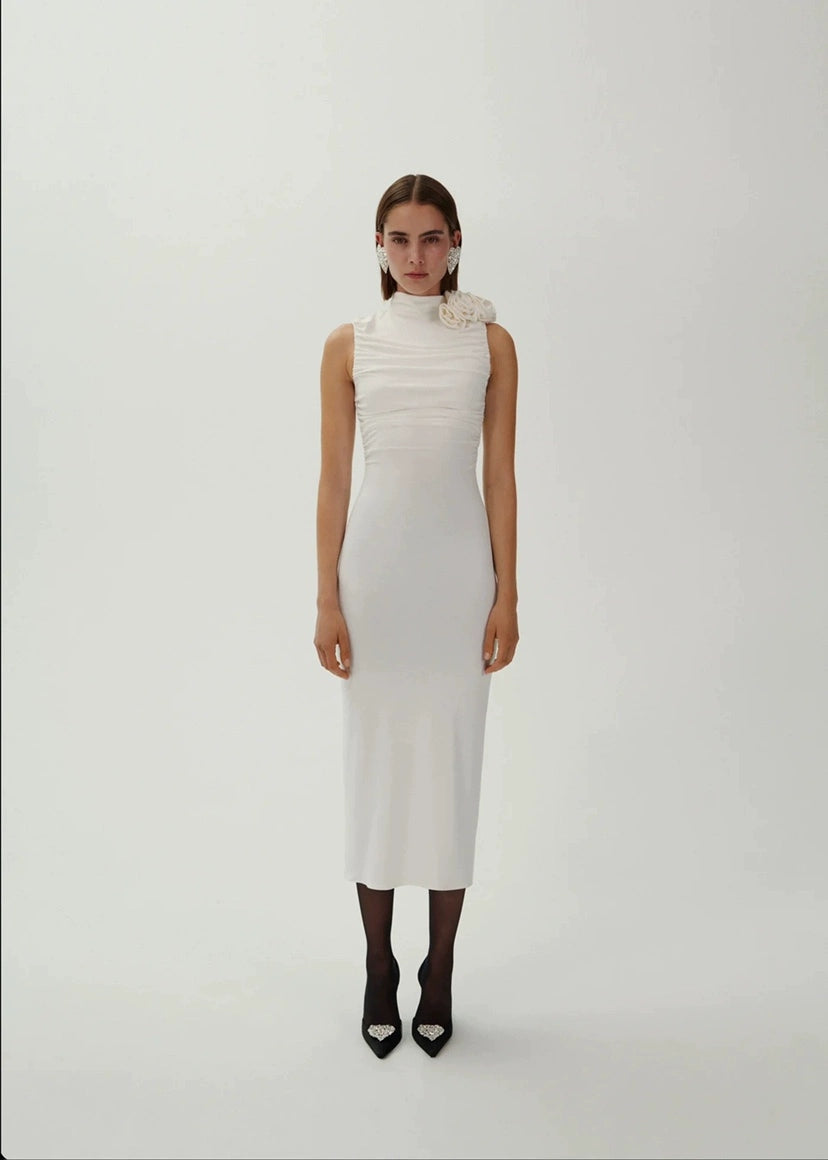 Sexy Flowers Dresses for Women Split Evening Party Dress