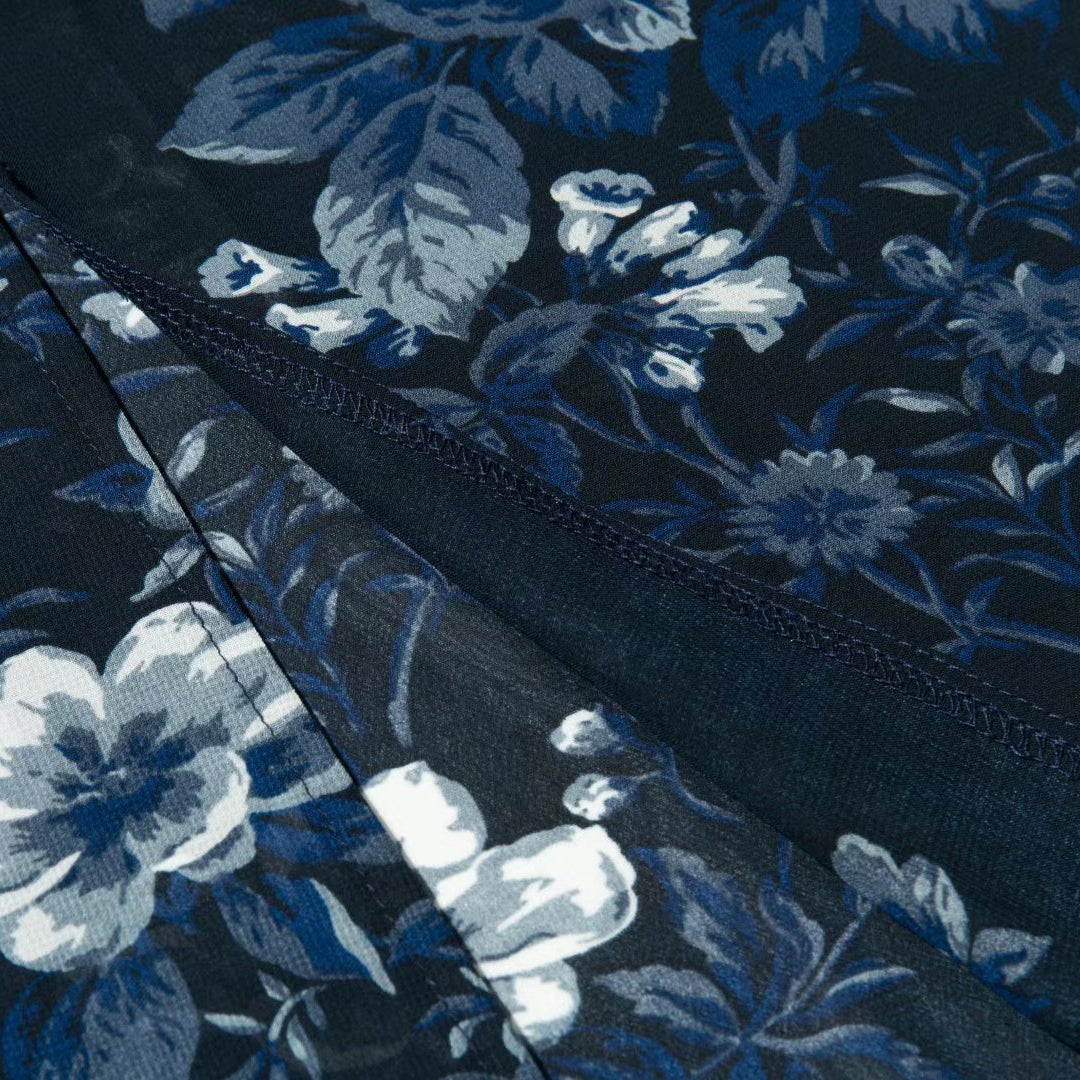 Floral Print Sleeveless Midi with Slit