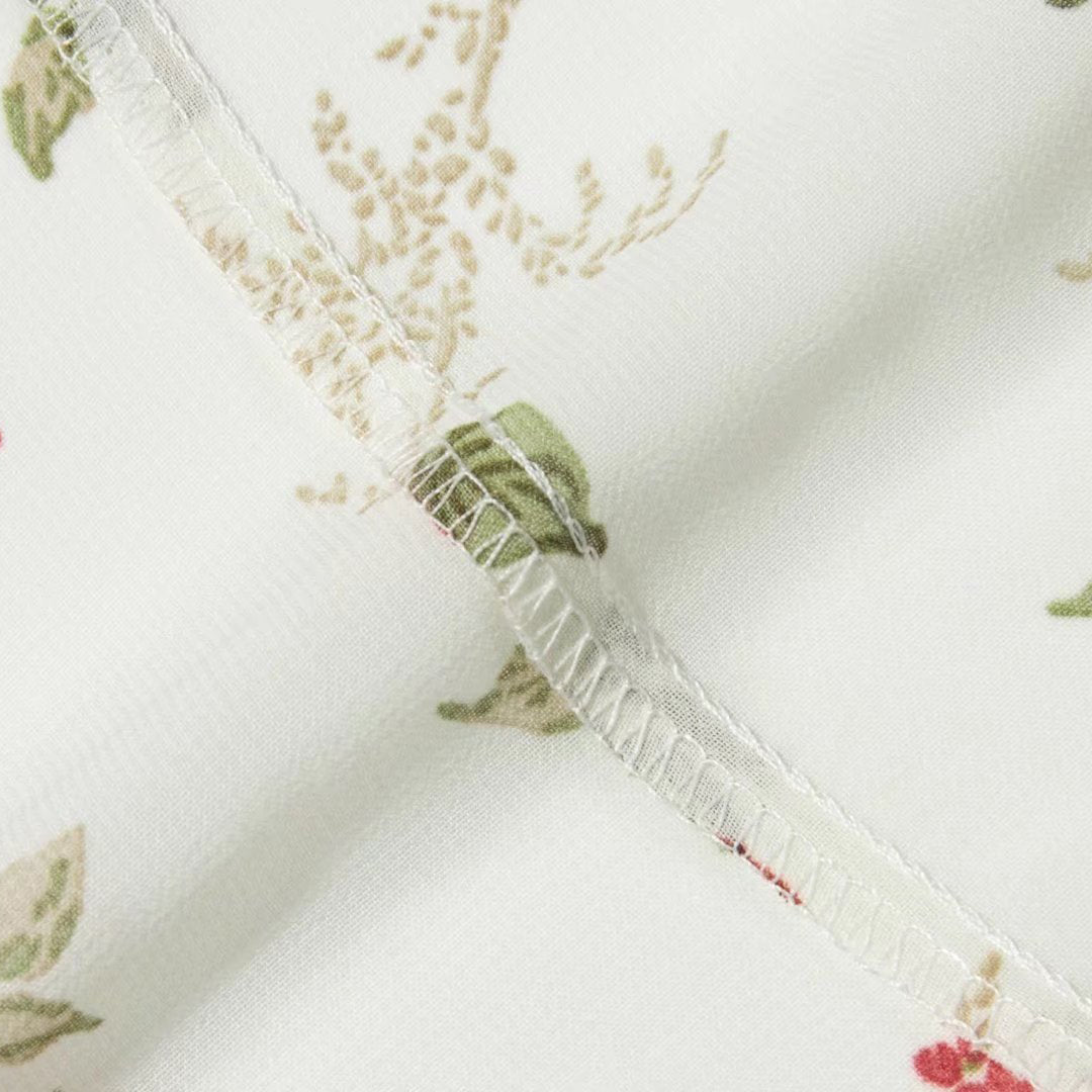 Floral Print Flare Midi Dress