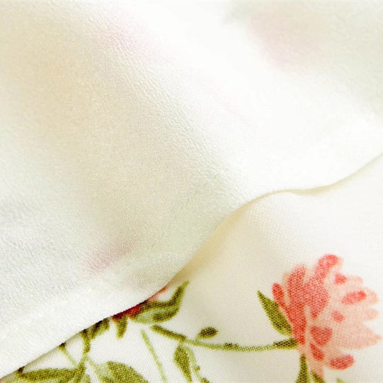 Printed Dress with Thigh High Slit