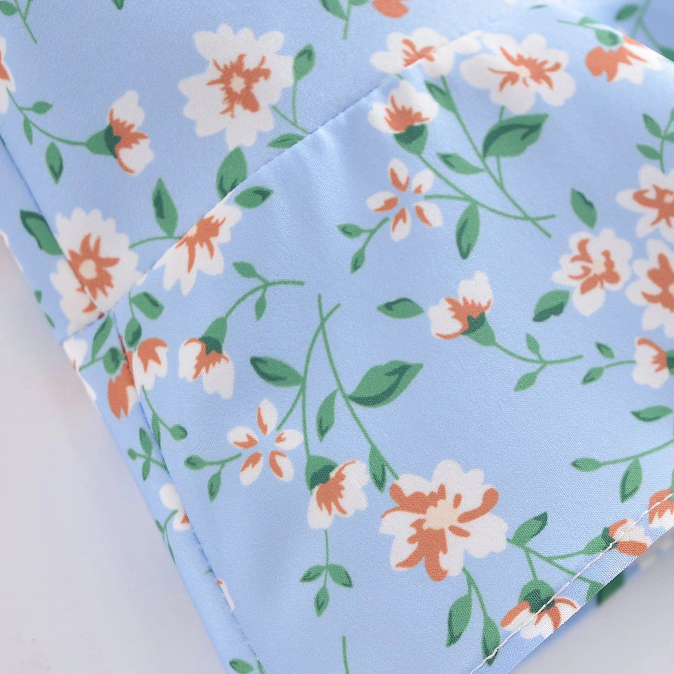 Puff Sleeve Dress with Back Cut Out