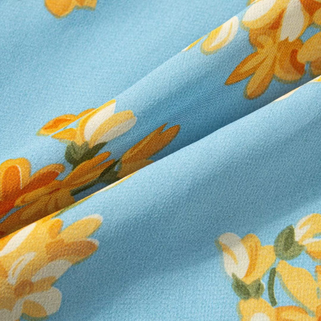 Printed Off Shoulder Midi Dress