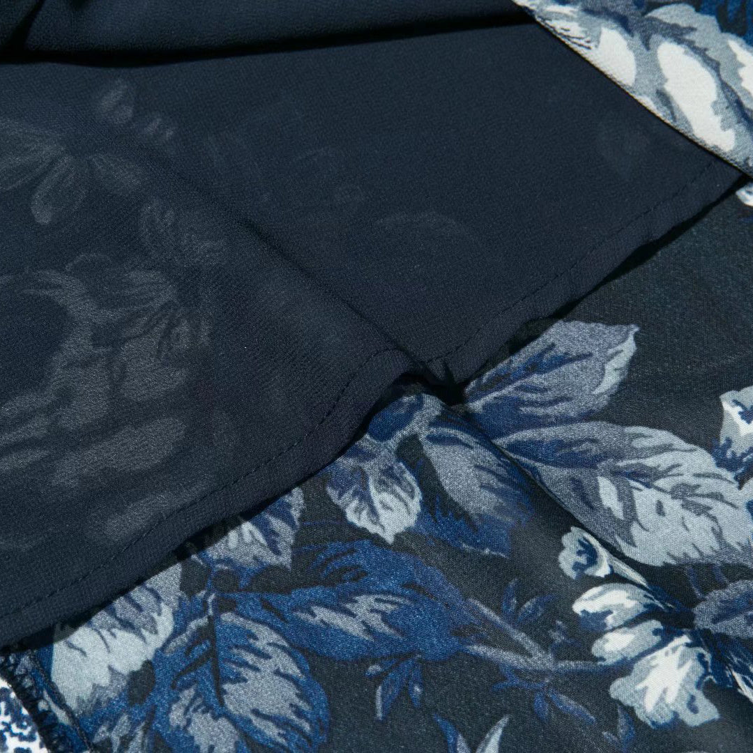 Floral Print Sleeveless Midi with Slit