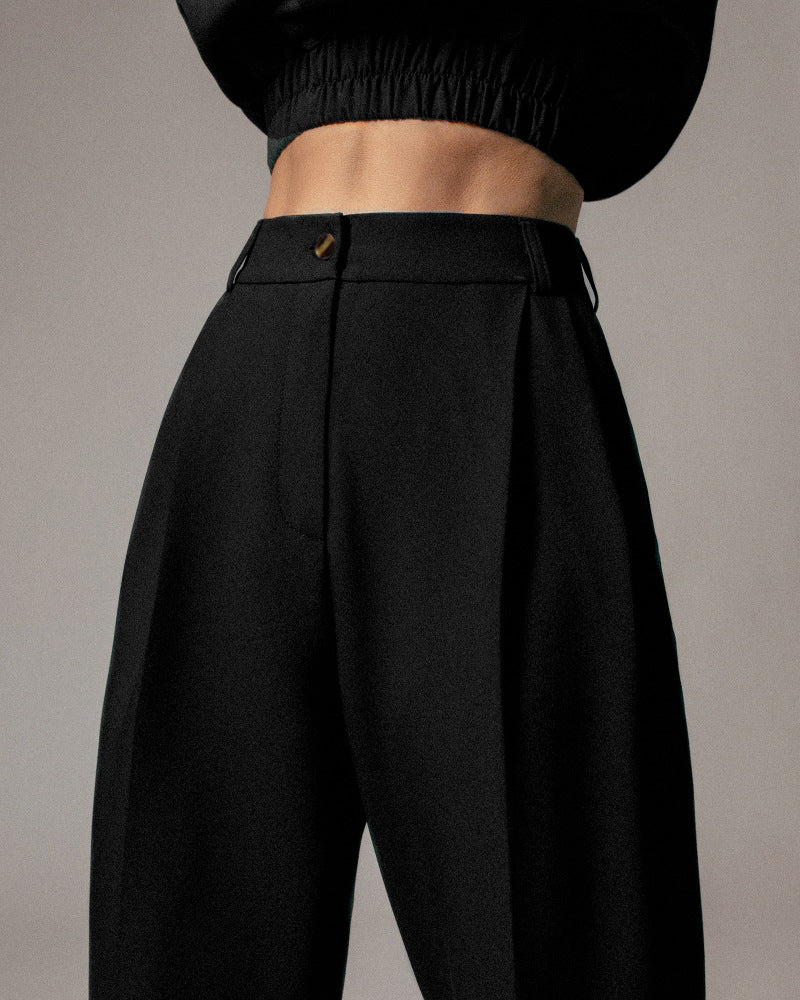 Autumn Round Collar Trousers And Long Sleeves Set