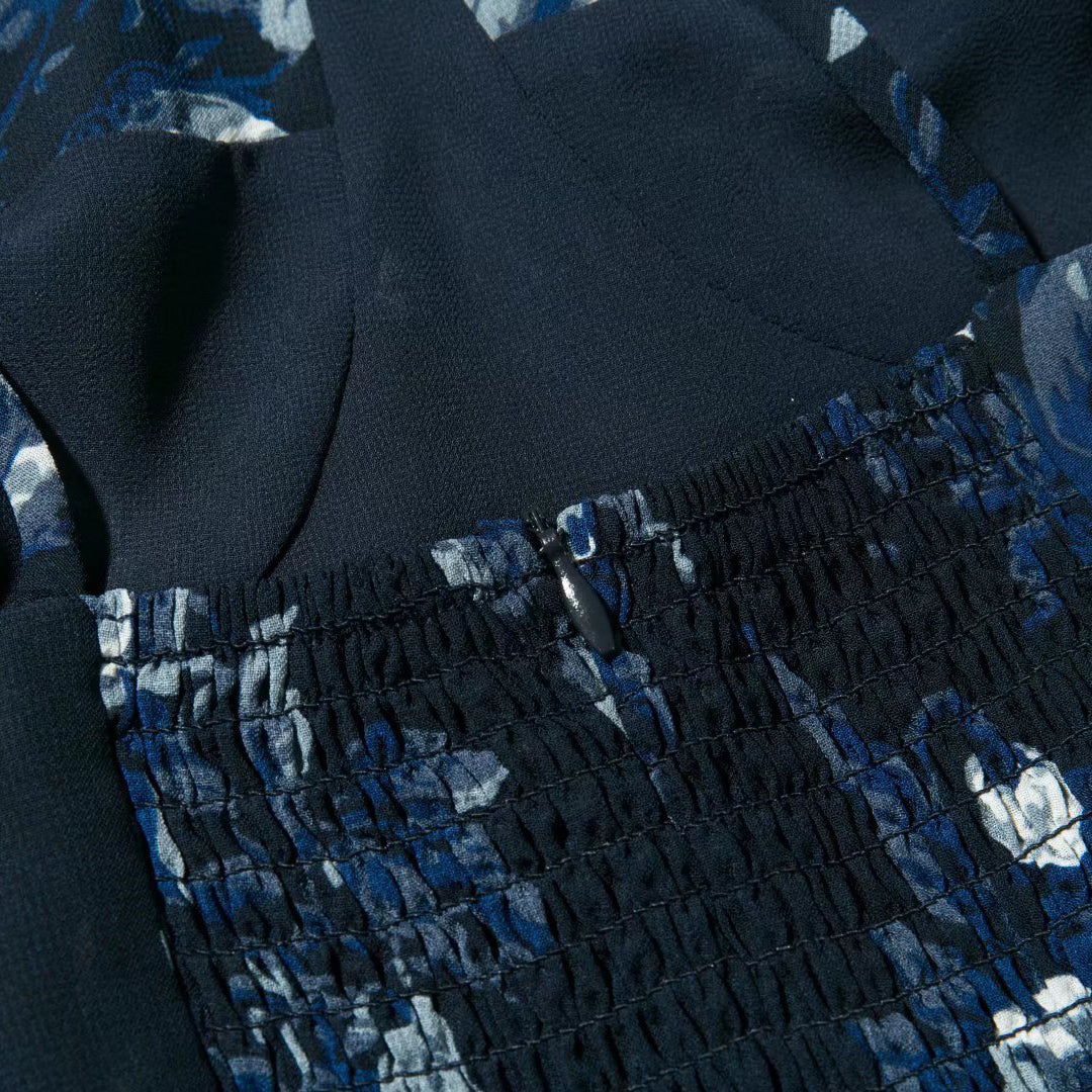 Floral Print Sleeveless Midi with Slit