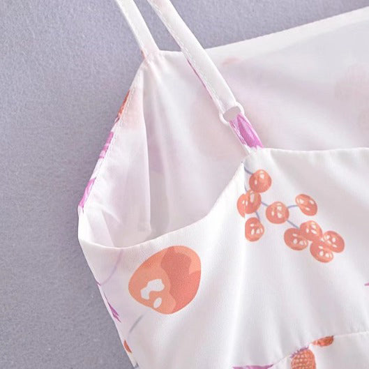 Fruity Print Mini Dress