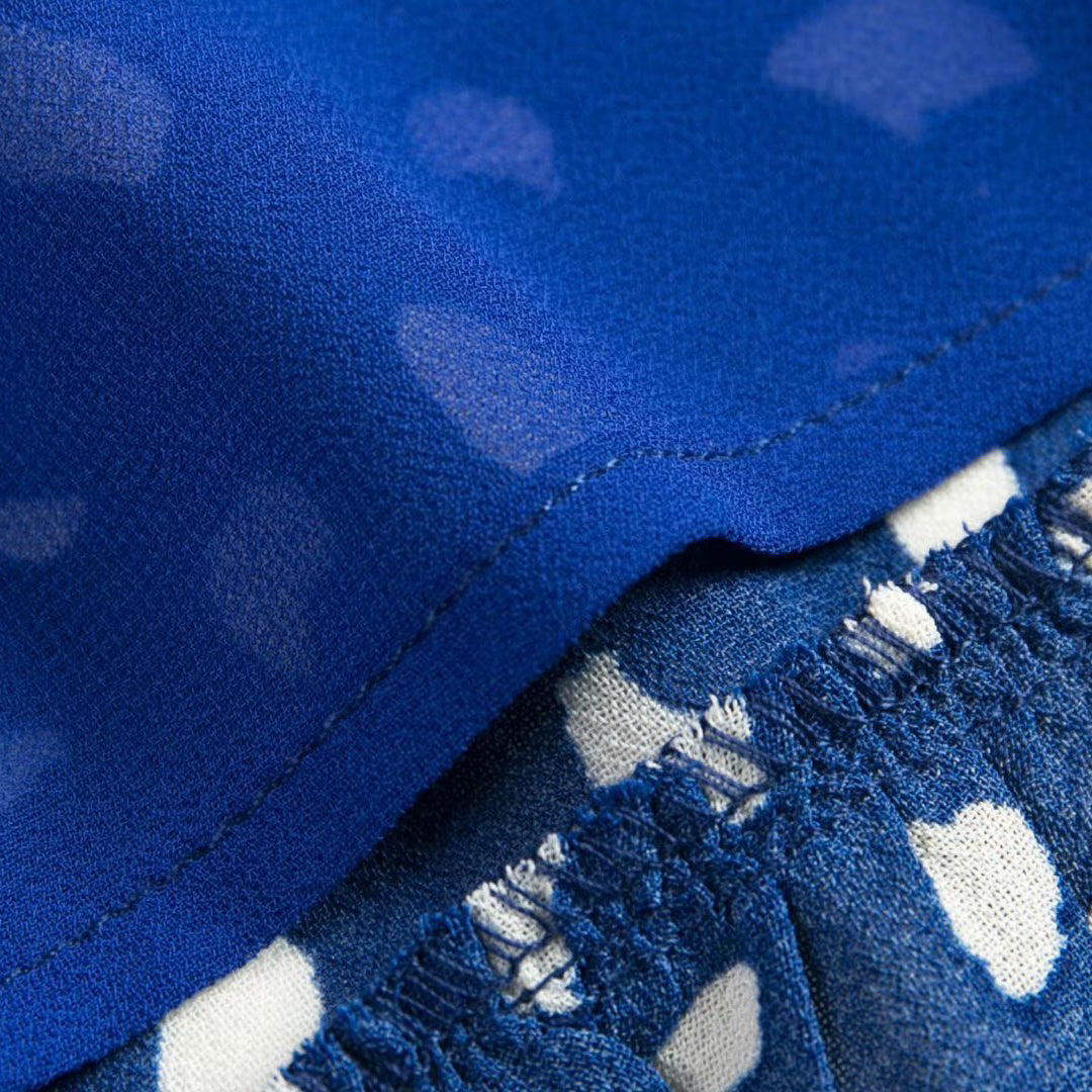 Tie Shoulder Allover Print Mini Dress