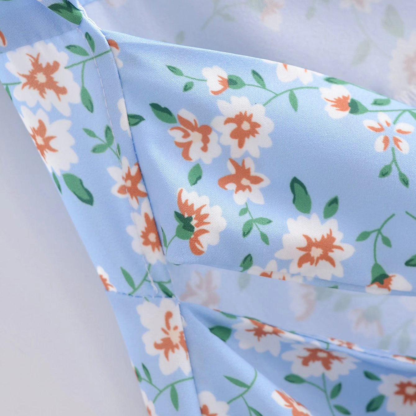 Puff Sleeve Dress with Back Cut Out