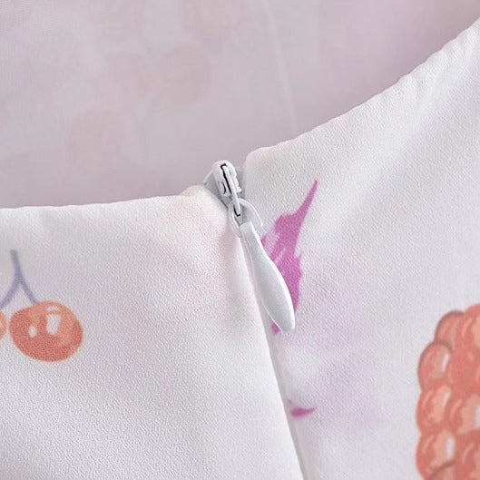 Fruity Print Mini Dress