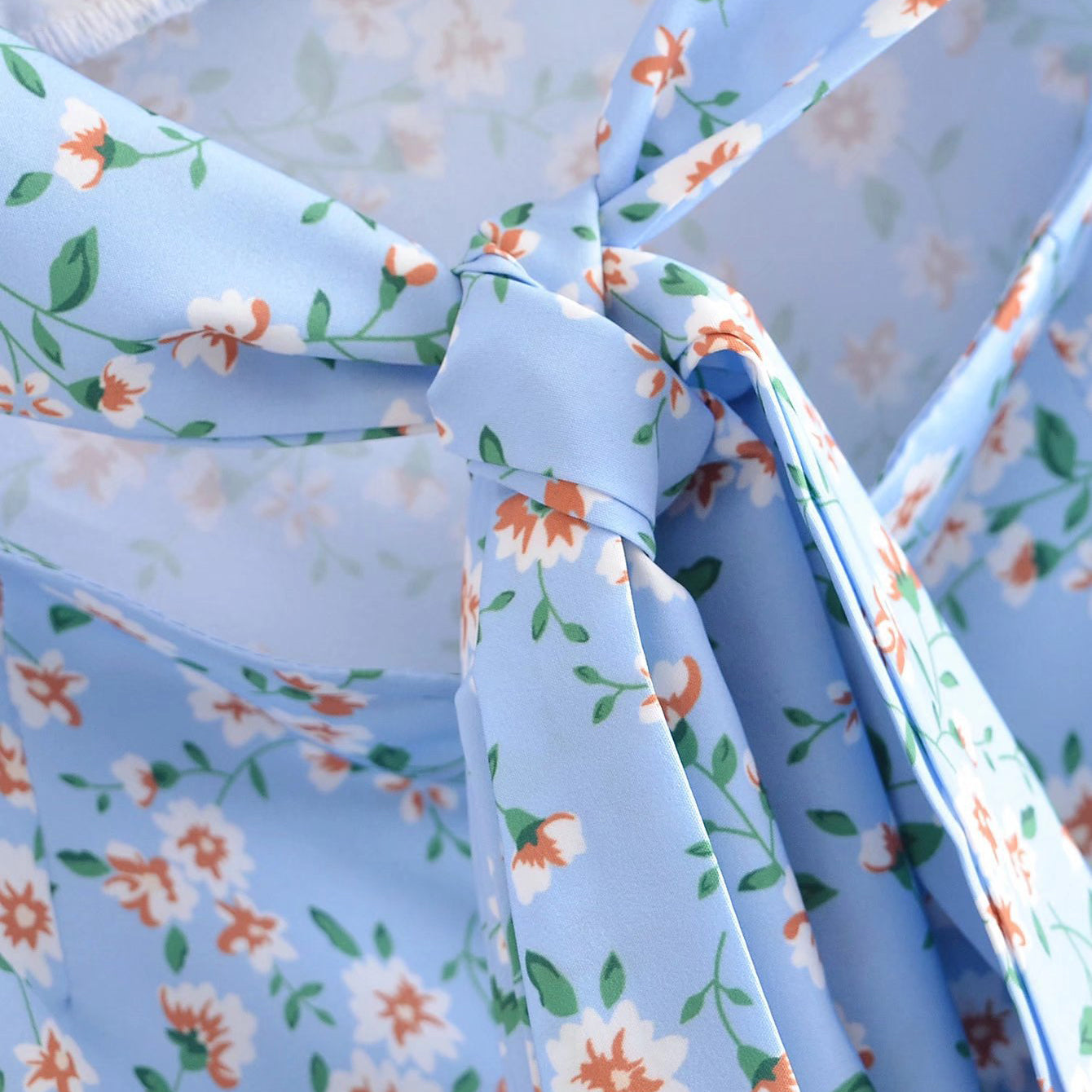 Puff Sleeve Dress with Back Cut Out