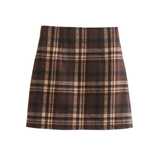 Plaid Mini Skirt