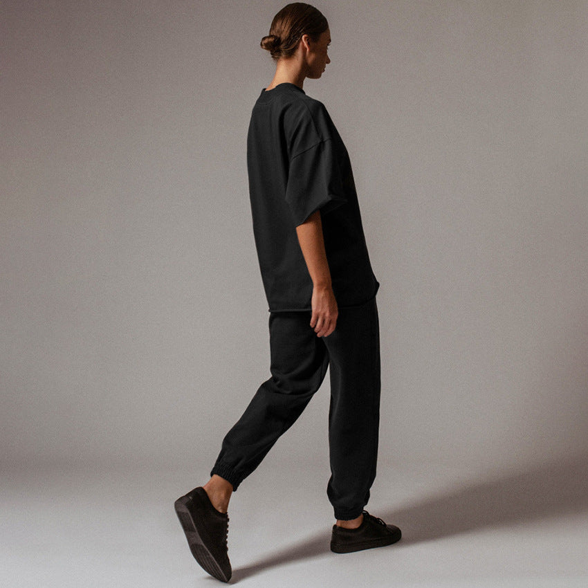 Loose Half Sleeve  Casual Set