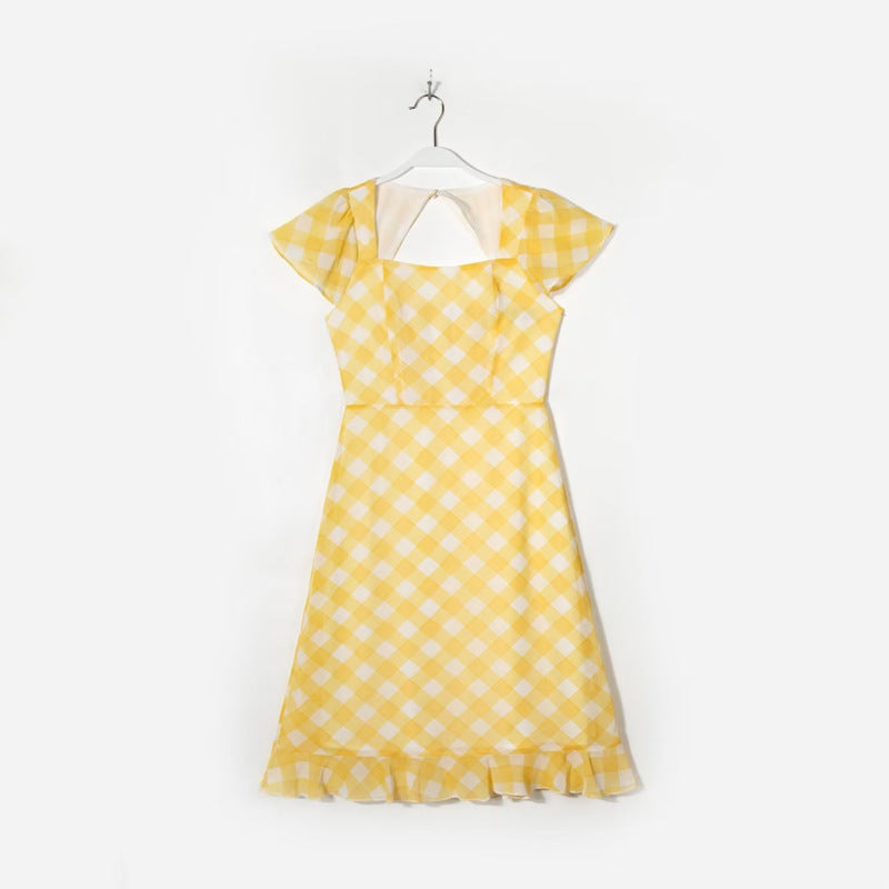 Sweetheart Neckline Midi with Front Slit