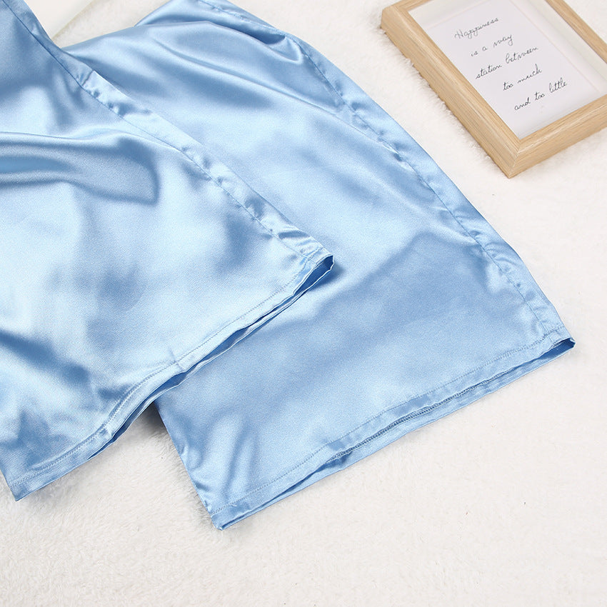 Loose Lapel Collar Pajamas Set