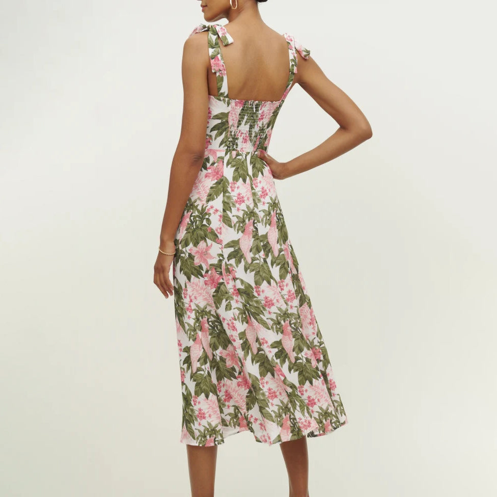 Floral Print Midi Dress