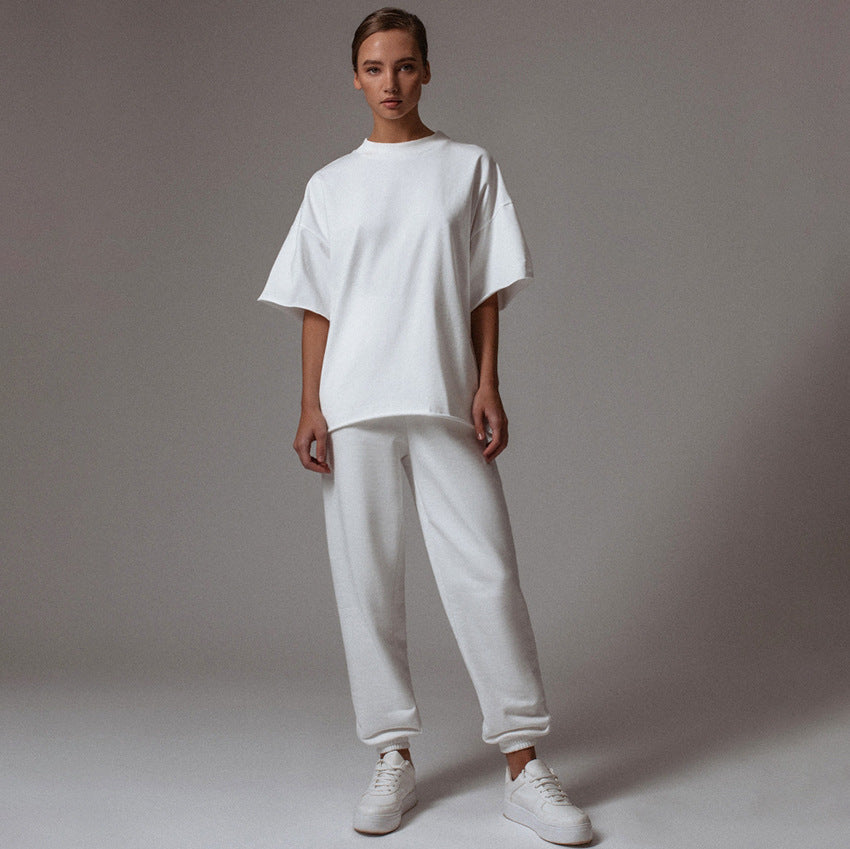 Loose Half Sleeve  Casual Set