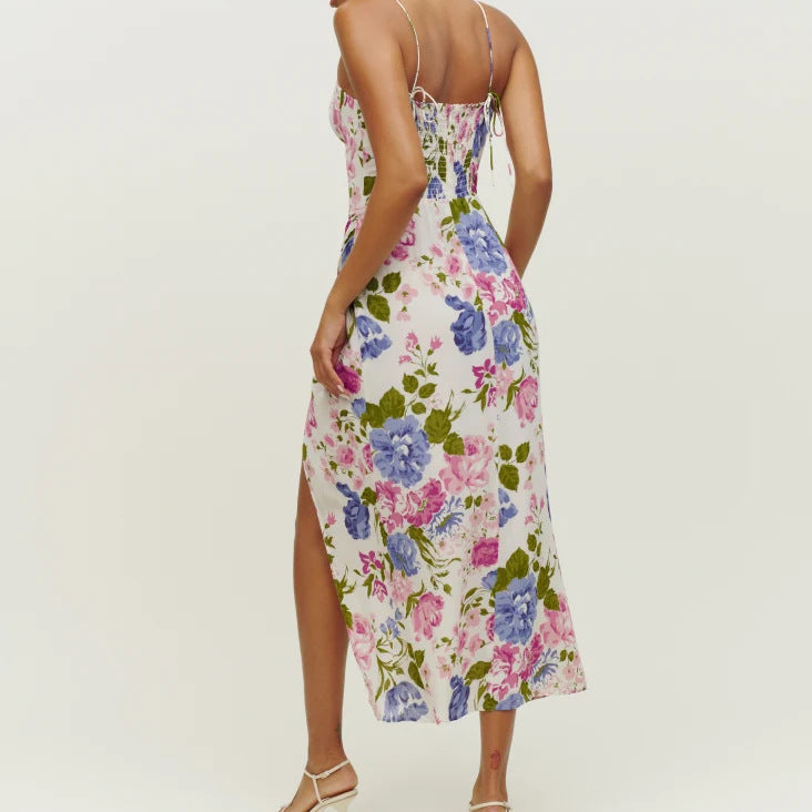 Bustier Dress with Thigh Slit