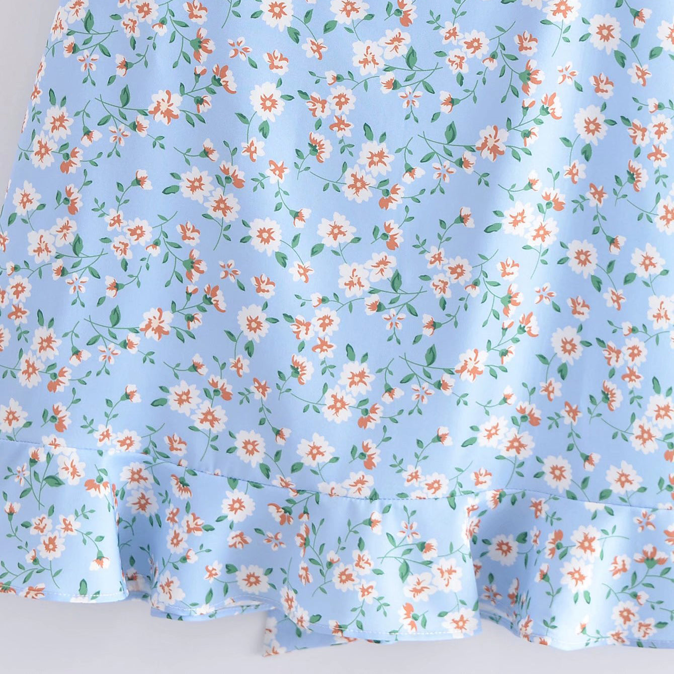 Puff Sleeve Dress with Back Cut Out