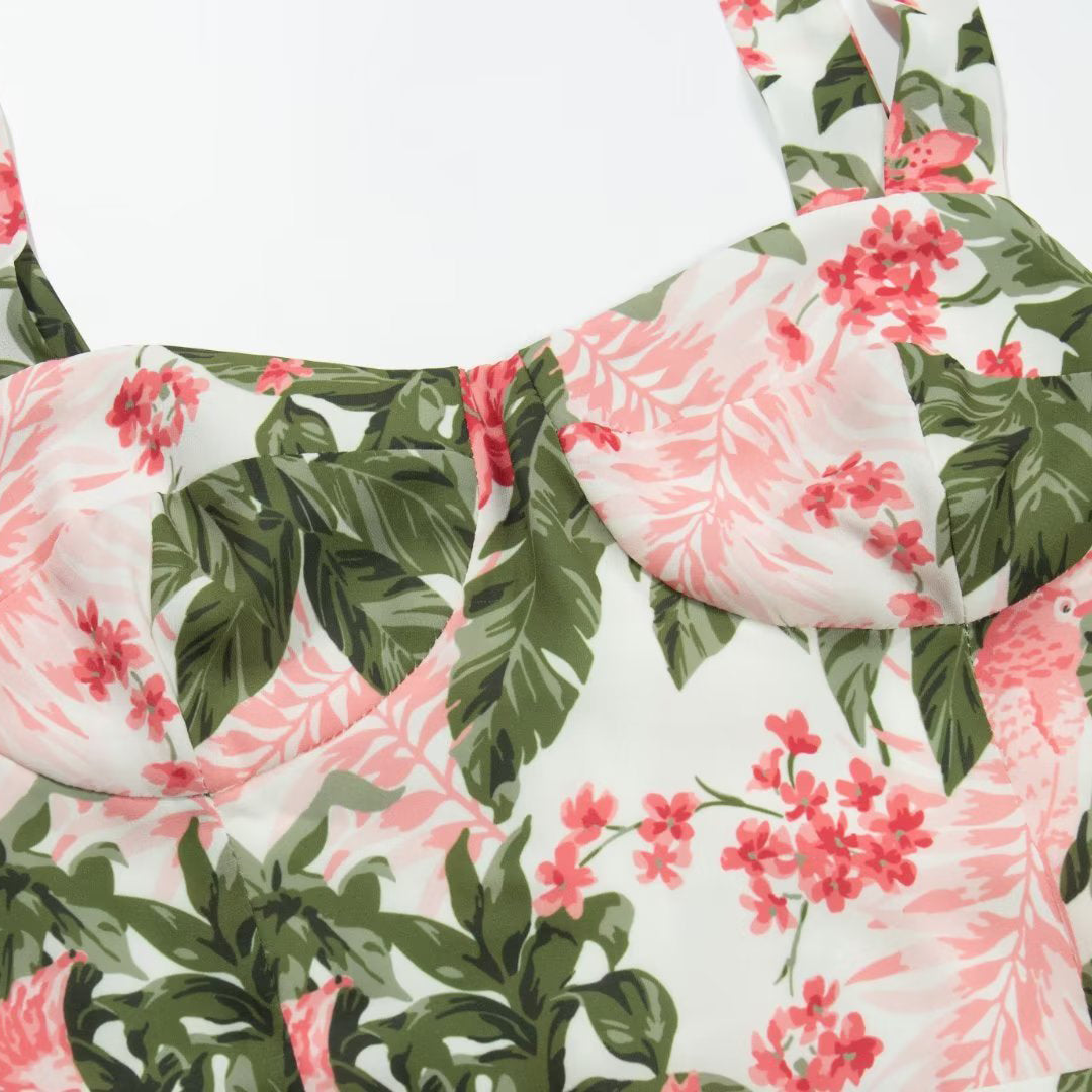 Floral Print Midi Dress