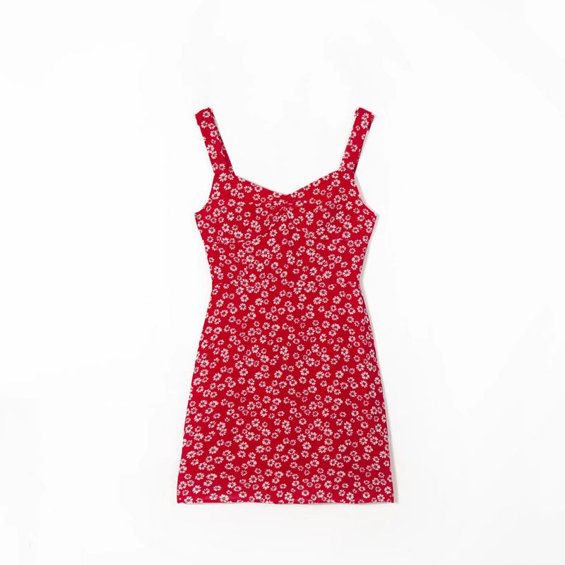 Sleeveless Allover Print Mini Dress