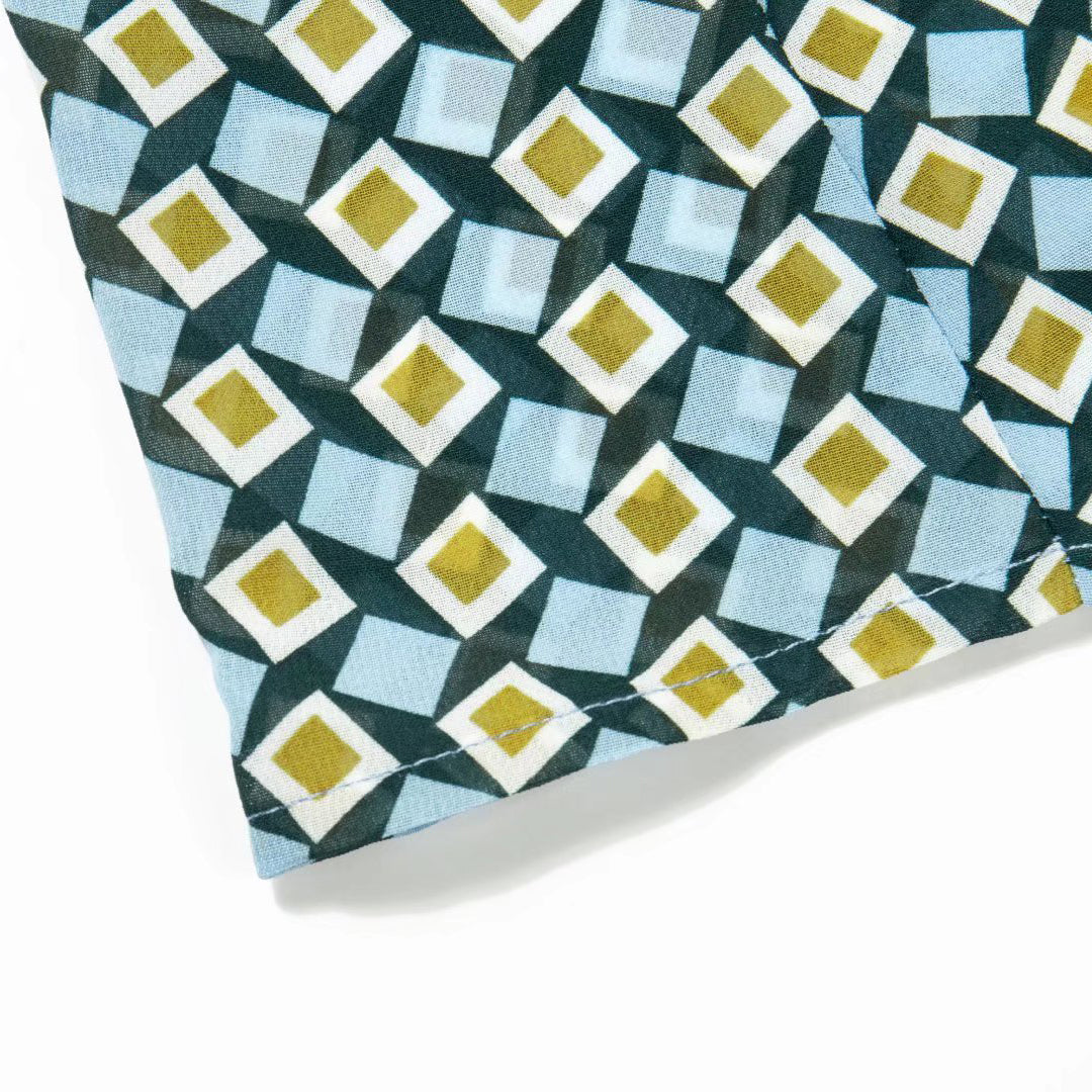 Tie Shoulder Printed Flare Mini Dress