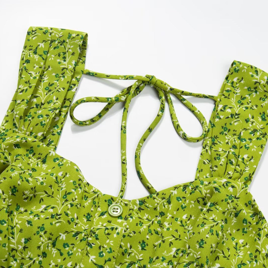 Printed Sleeveless Mini Dress