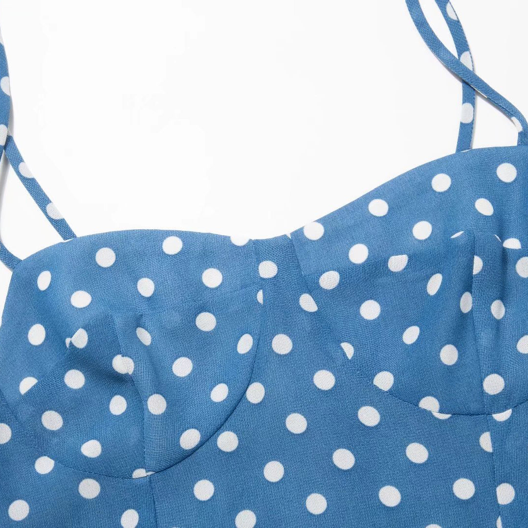 Allover Print Flared Midi Dress