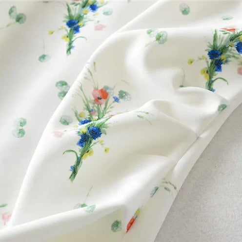 Sleeveless Printed Dress with Bust Dart