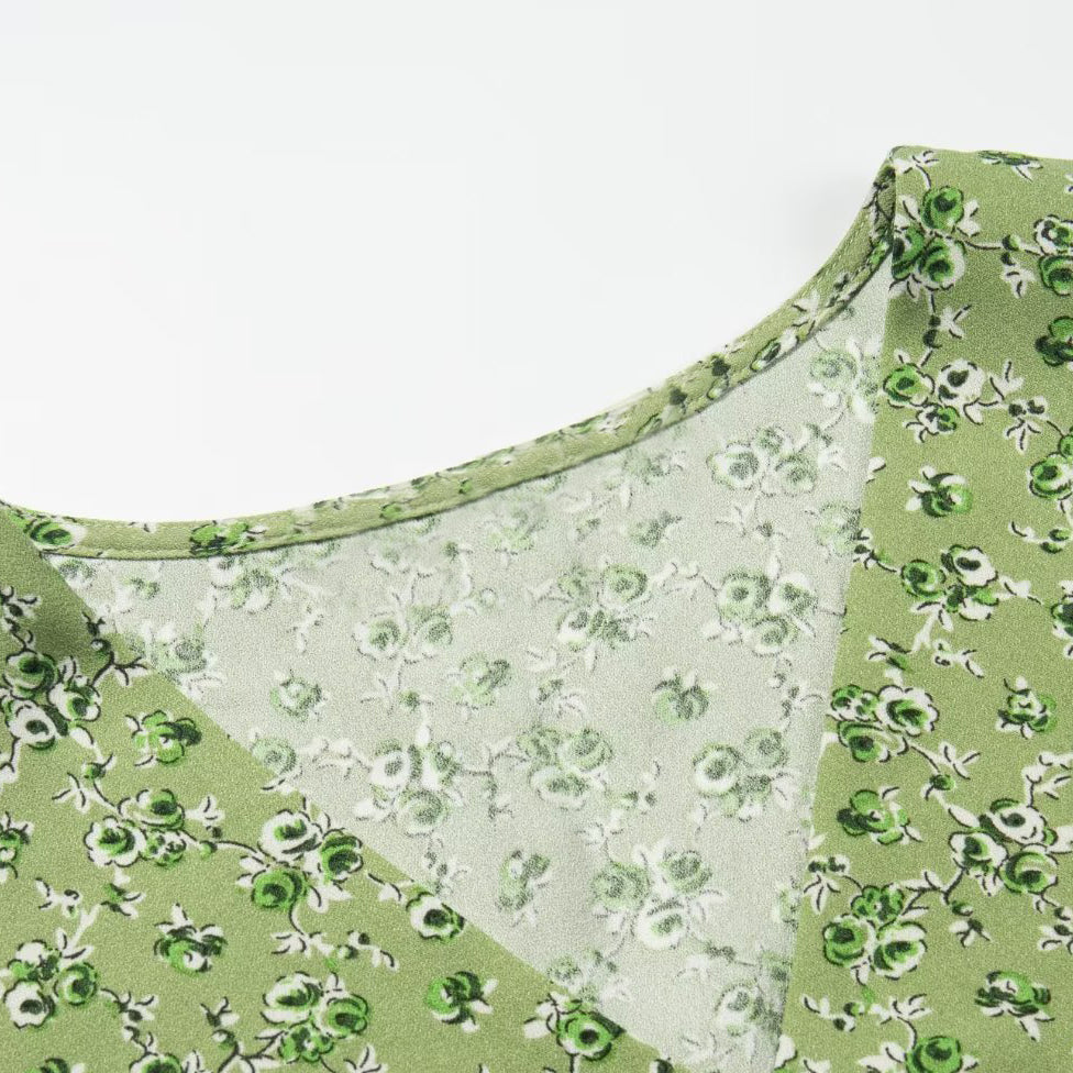 V Neck Dress with Waist Details