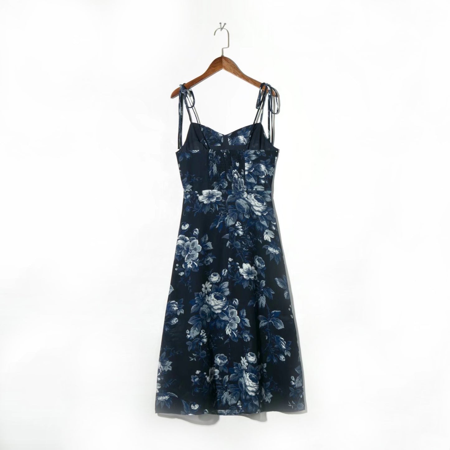 Floral Print Sleeveless Midi with Slit