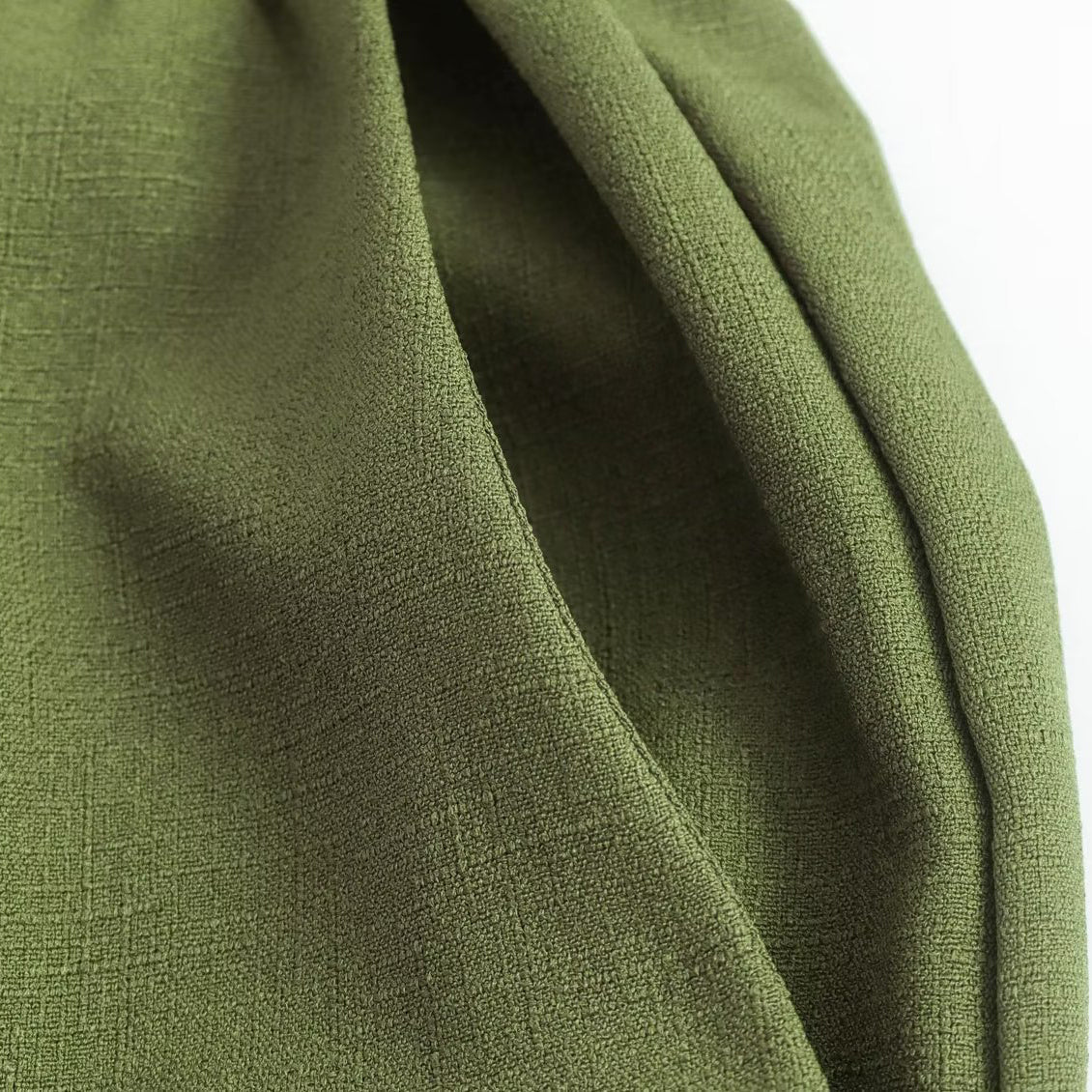 High Waist Pants with Drawstring Detail