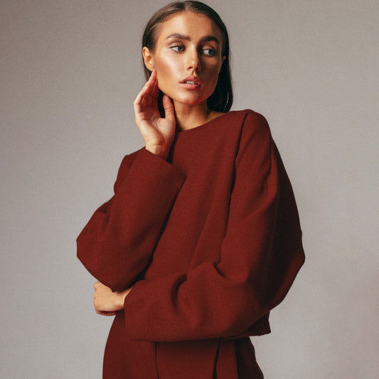 Autumn Round Collar Trousers And Long Sleeves Set