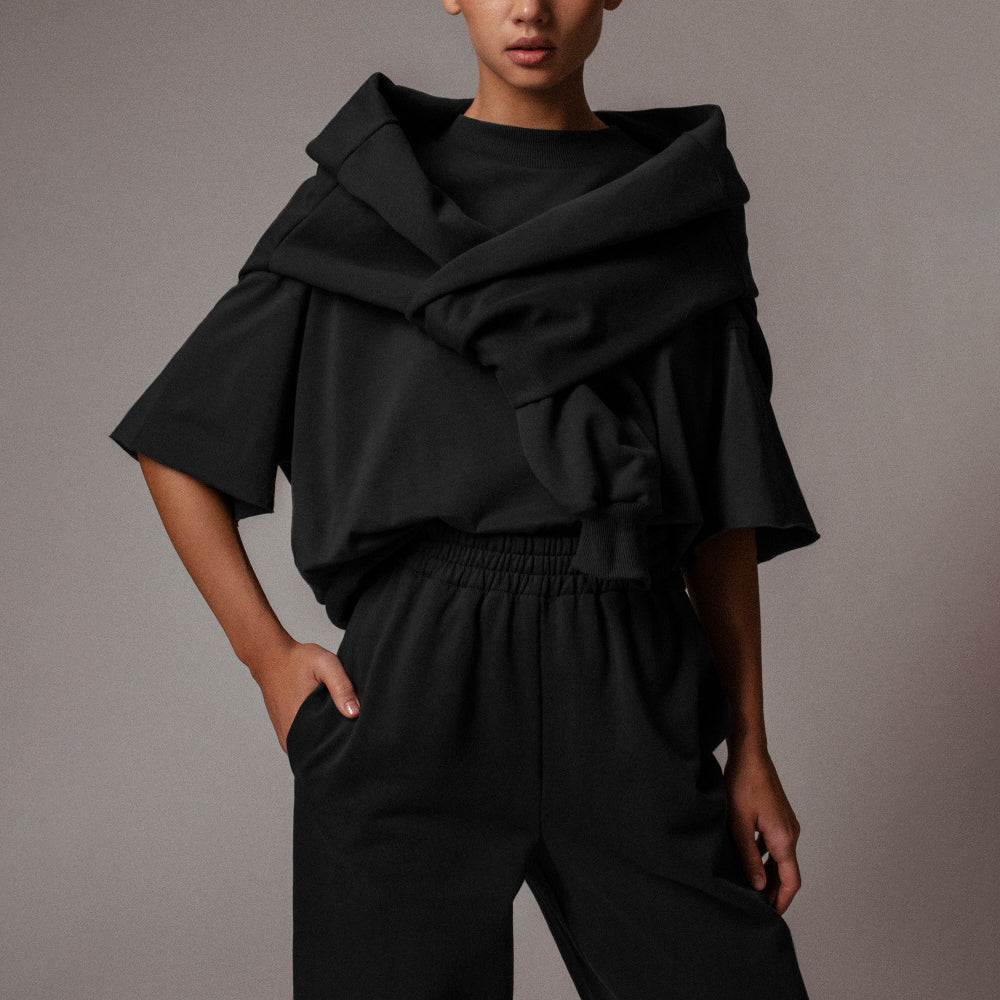 Loose Half Sleeve  Casual Set