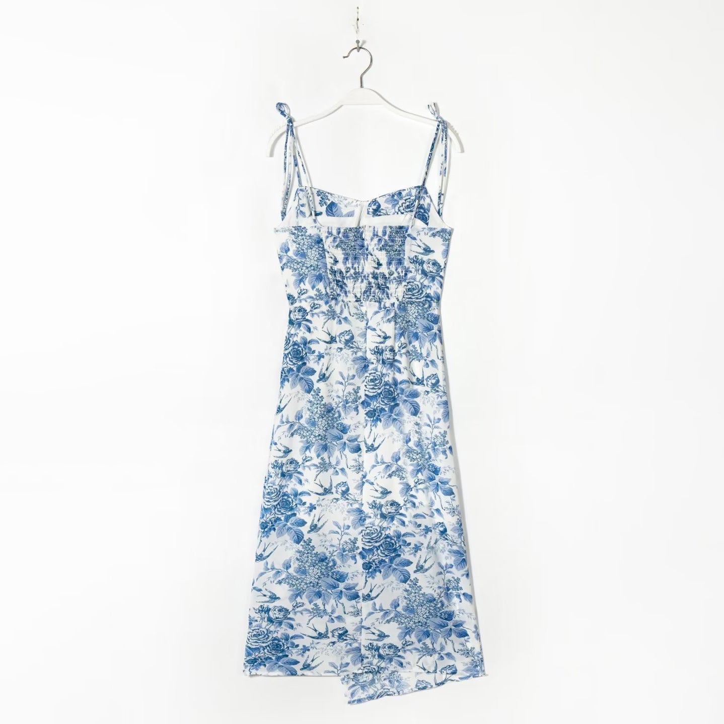 Printed Mini Dress with Asymmetric Hem