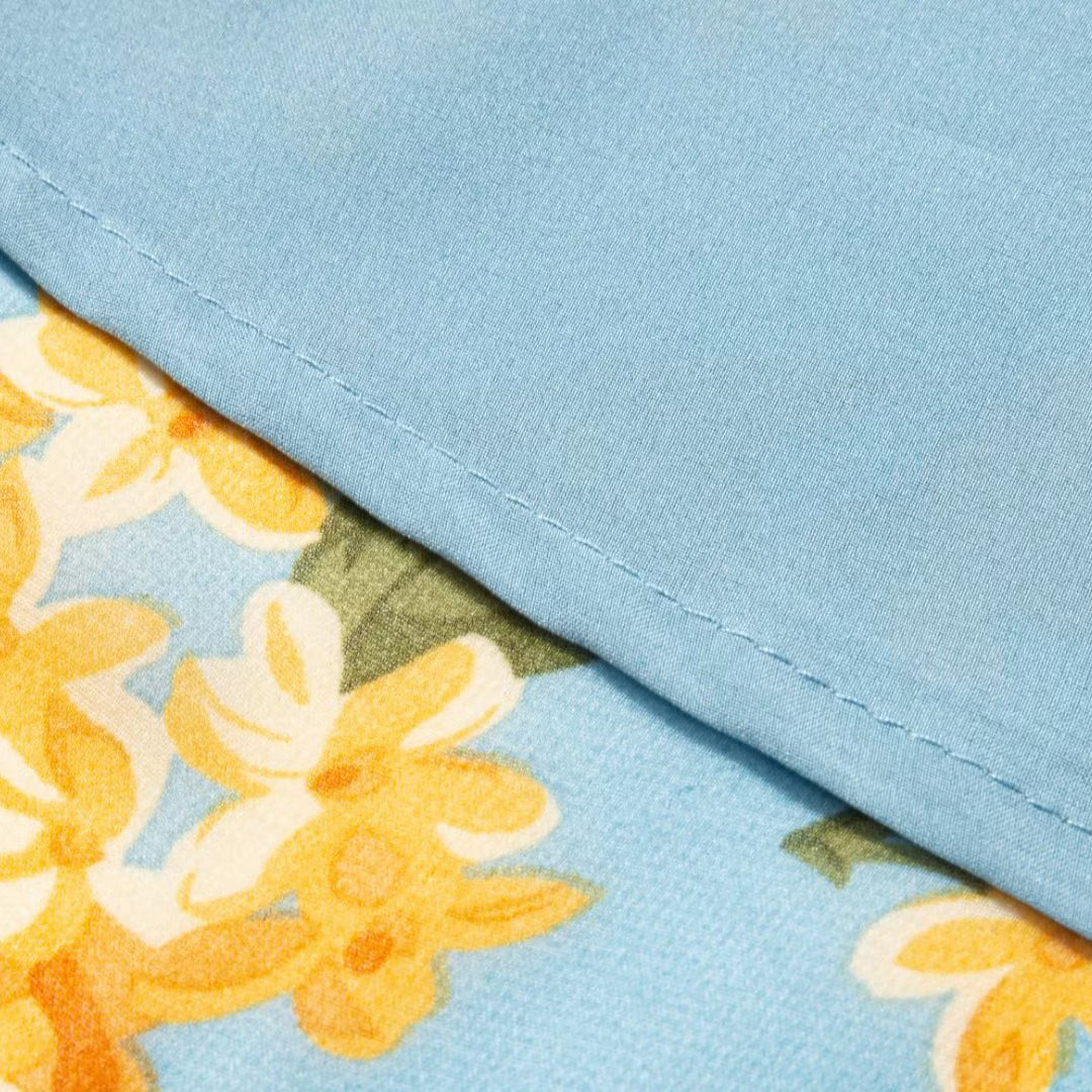 Printed Off Shoulder Midi Dress