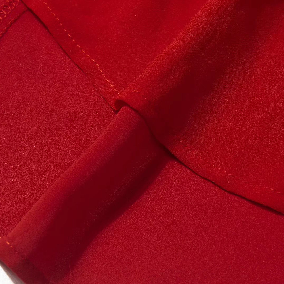 Tie Shoulder Flare Midi Dress