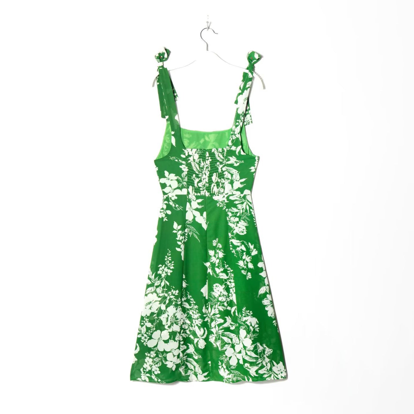 Tie Shoulder Dress with Thigh Slit