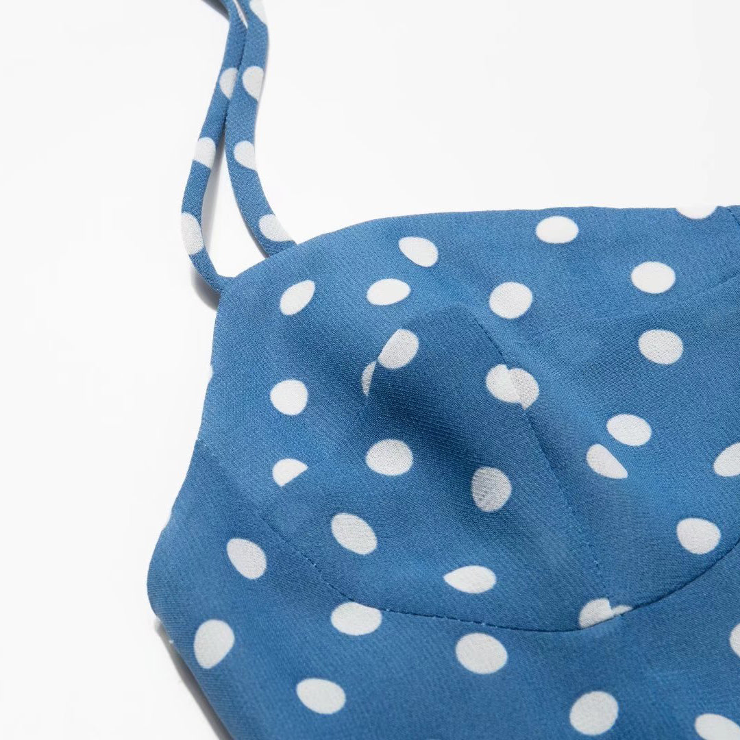 Allover Print Flared Midi Dress