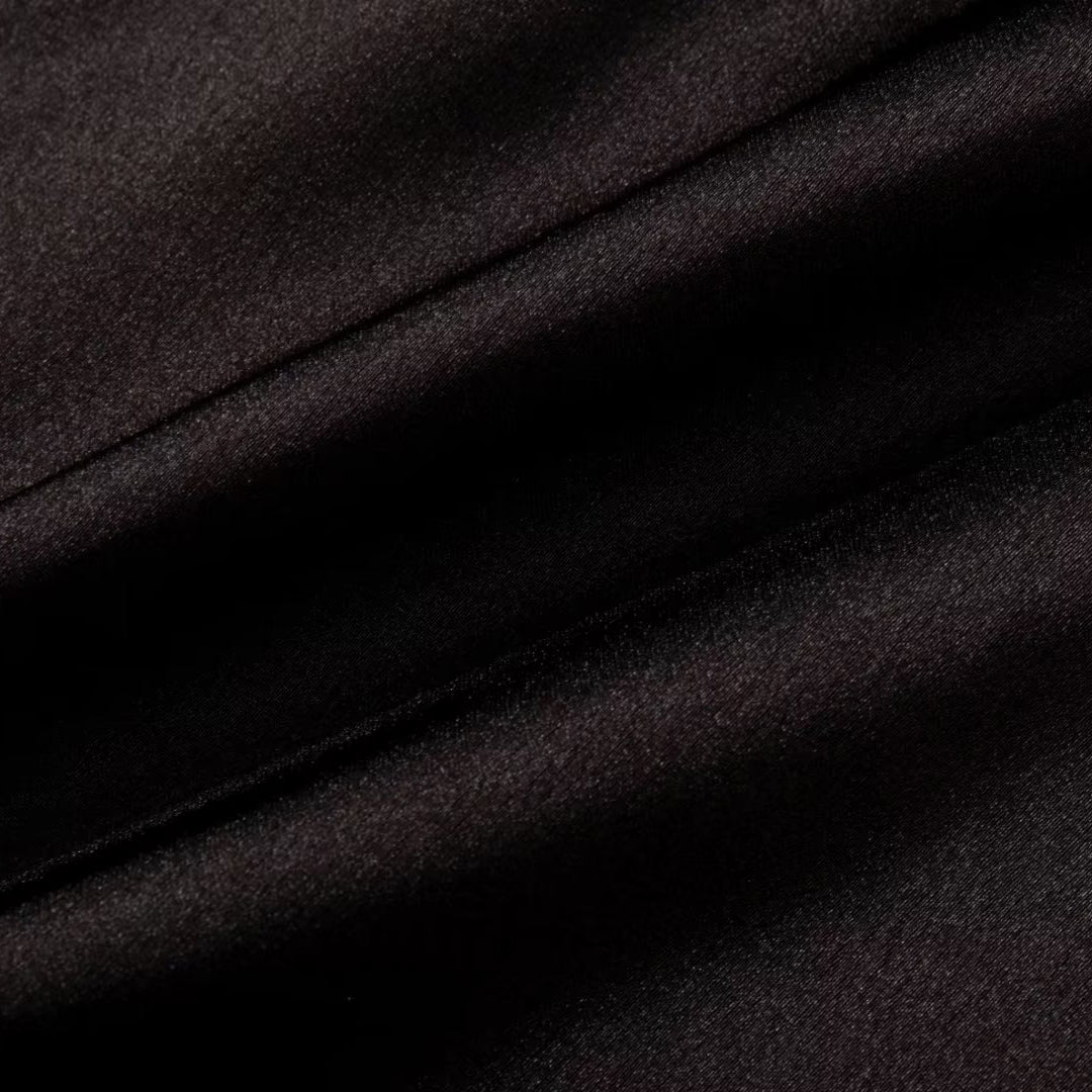 Draped Dress with Thigh High Slit