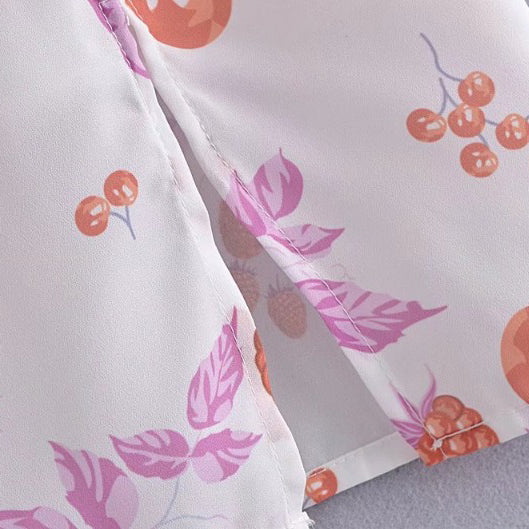 Fruity Print Mini Dress