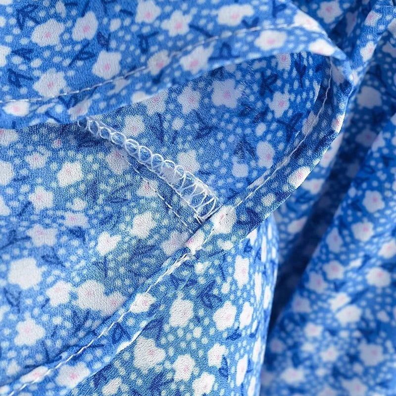 Printed Puff Sleeve Dress