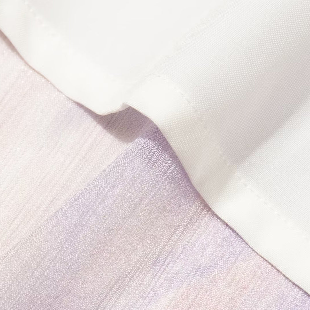 Draped Waist Printed Mini Dress